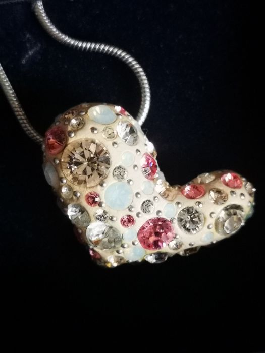 Swarovski oryginał naszyjnik serce