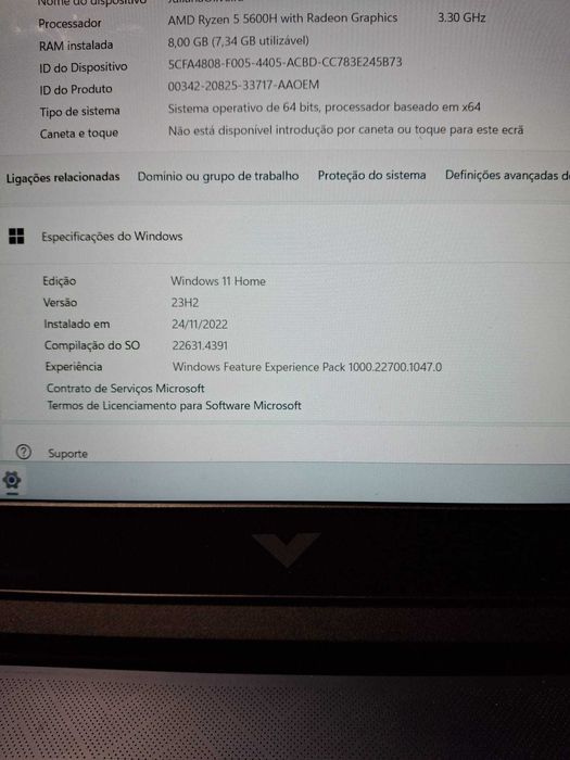 Computador Portátil Gaming Victus 16-e0019np