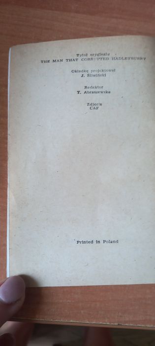 Książka z serii koliber Mark Twain człowiek ktory zdemoralizował Hadle