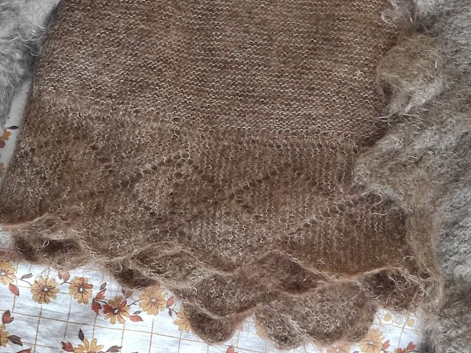 Пуховый платок пухова хустка тепла часів ссср ручна робота