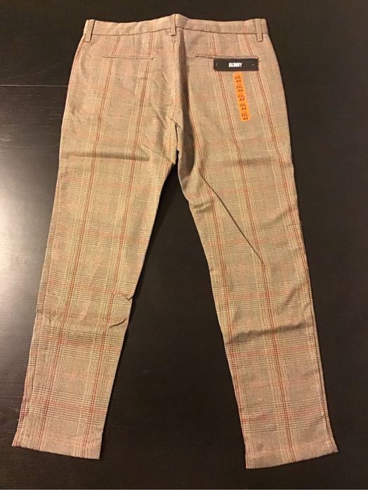 Calça Skinny xadrez