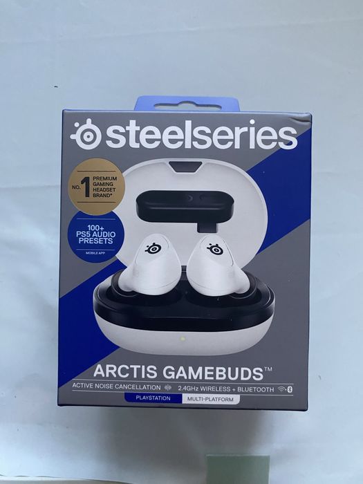 SteelSeries Arctis GameBuds sluchawki gamingowe biale bezprzewodowe