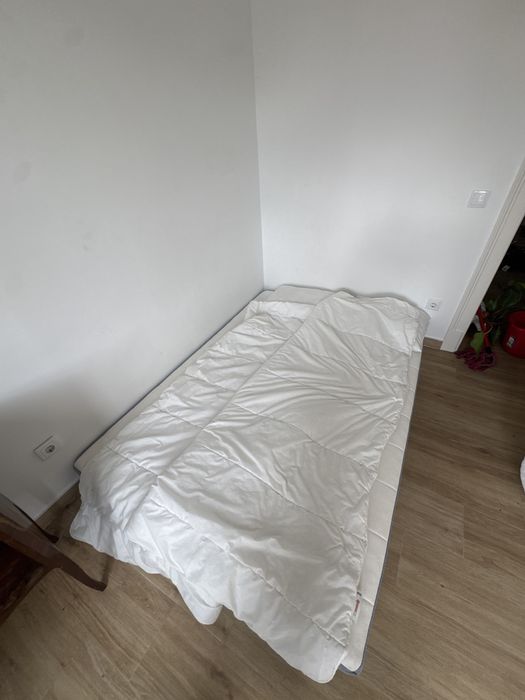 Mattress, duvet and two pillows
