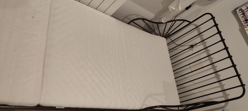 Łóżko Ikea Minnen czarne