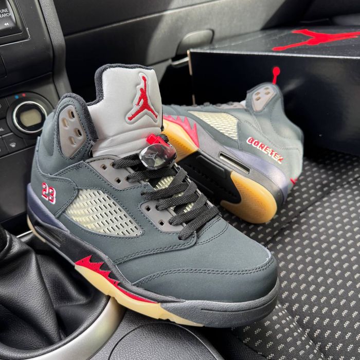 Чоловічі термо кросівки джордан Air Jordan 5 retro black Gore Tex