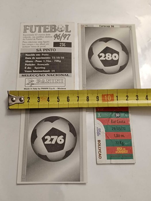 3 Autocolantes e Figura da Seleção Nacional