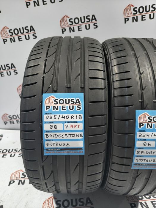 2 pneus semi novos Bridgestone 225-40R18 - Oferta dos Portes
