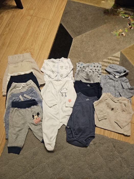 Zestaw paka paczka 14 szt ciuszki niemowlęce 68