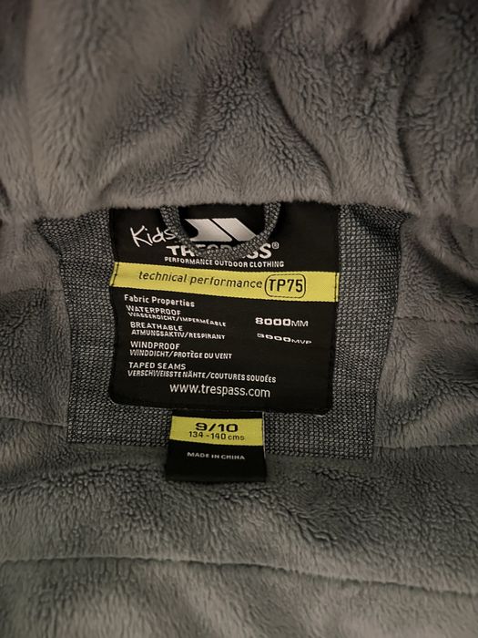 Куртка зимова лижна reima trespass 8-9 років сіра подовжена пуховик