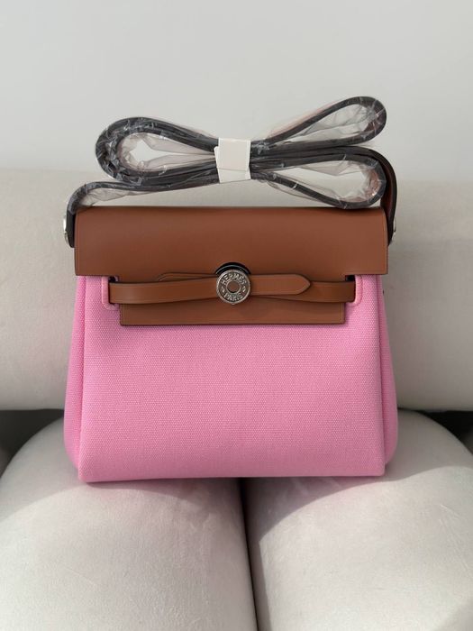 Сумка Hermes Herbag mini рожева