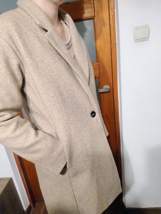 Płaszczyk damski róż xs pull&bearr,