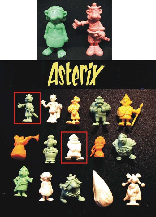 Asterix - brindes da OLA -   anos 60 - 2 brindes monocromáticos