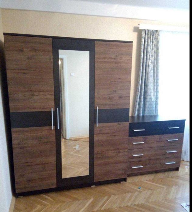 Нова Шафа зі складу. Шафа Вероніка 156*56*203 Дуб самоа венге