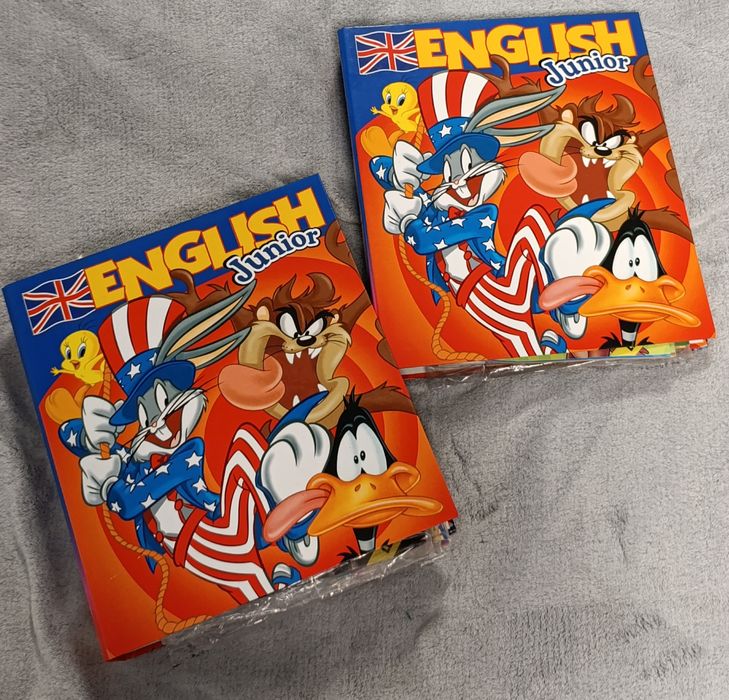 2 skoroszyty English junior Lonney Tunes
