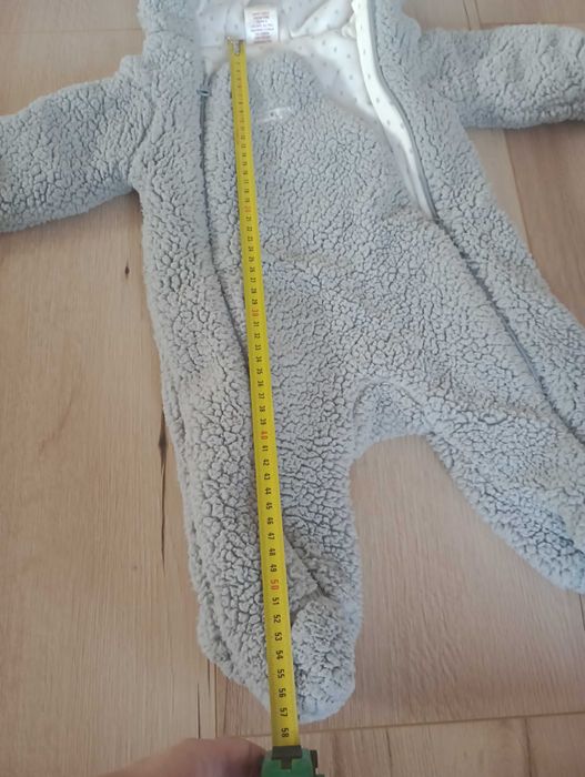 Kombinezon dla niemowlaka 74 szary 6-9miesiecy