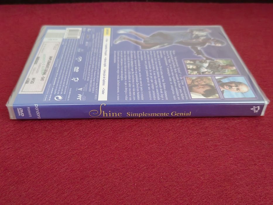 Filme DVD "Shine - Simplesmente Genial" novo e selado