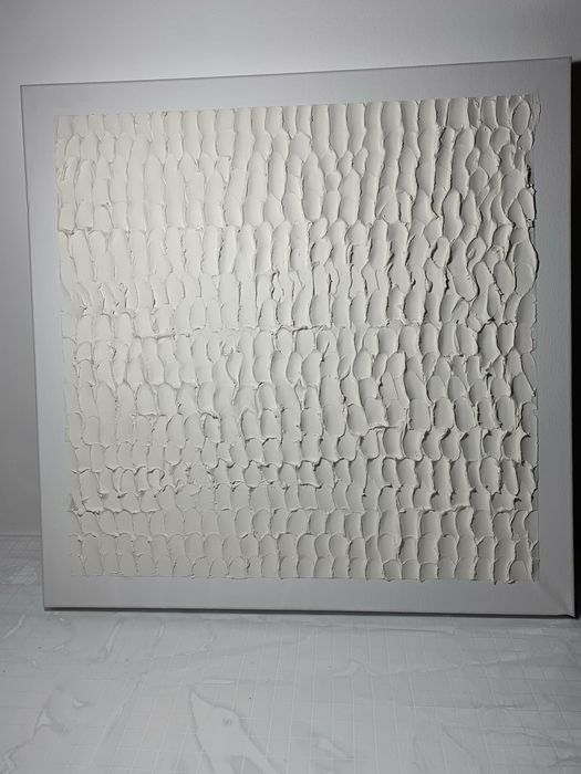 Quadro abstrato branco