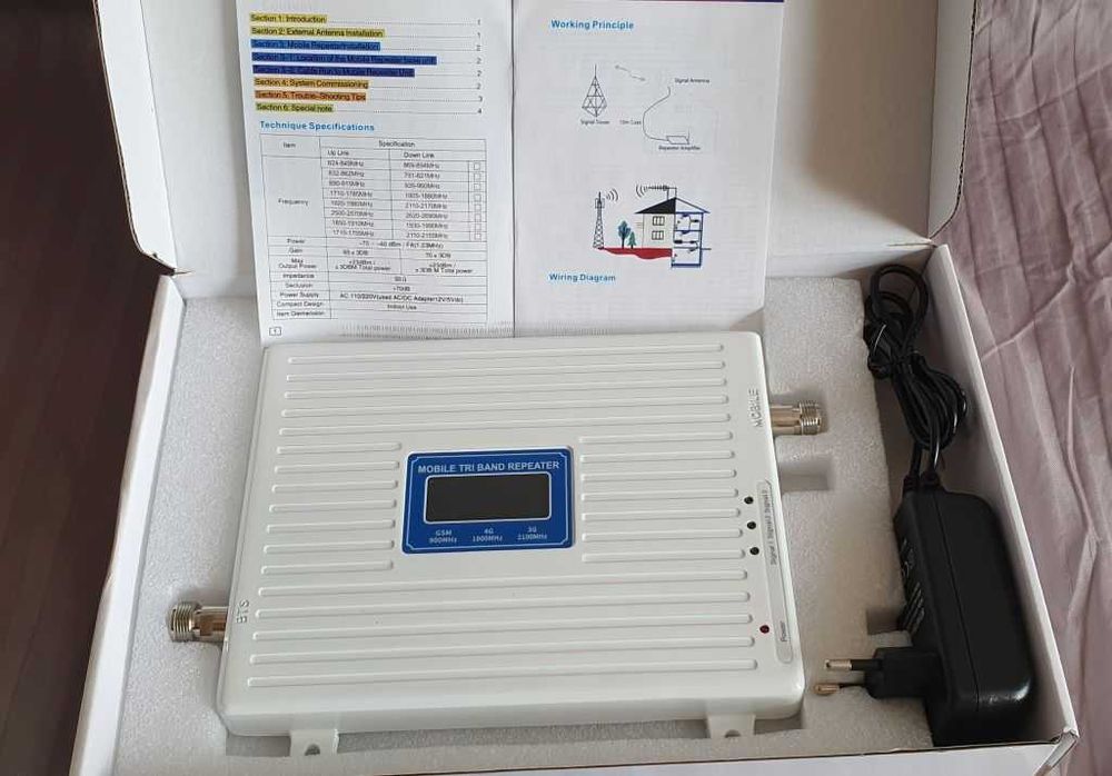 Комплект репітер / підсилювач GSM 3G 4G LTE з антенами