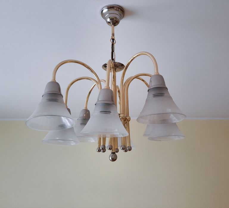 Żyrandol art deco kolekcjonerski vintage lampa sufitowa
