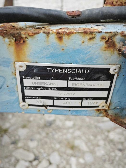 Przyczepa dłużycowa dłużyca EIGENBAU DMC 680 kg stali drutu słupów A/2