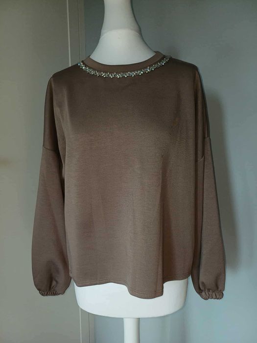 beżowa bluza damska, r. UNI