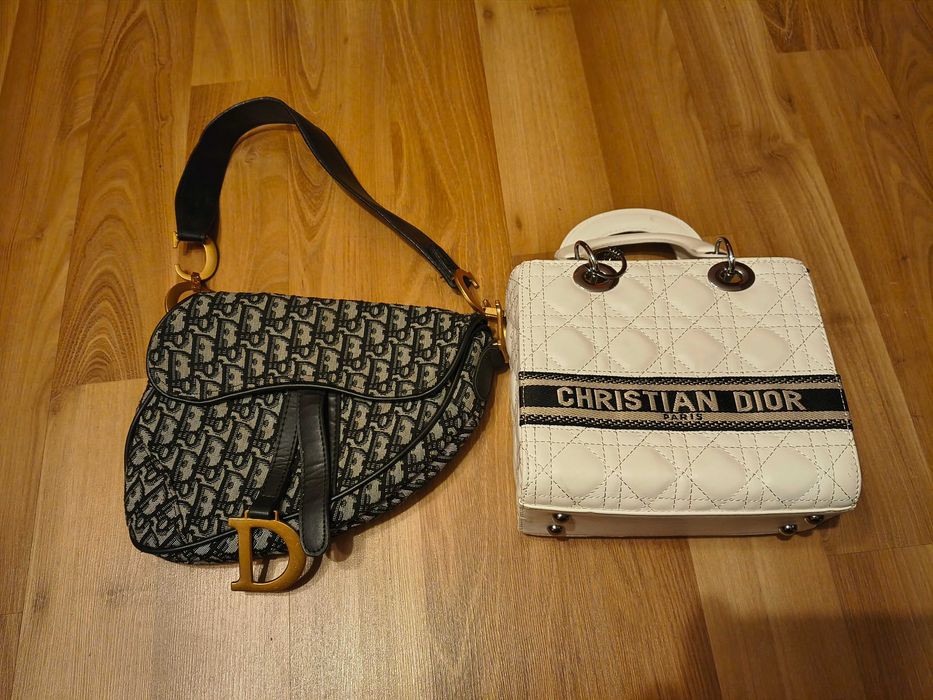 Torebka Dior biała i Saddle gratis.