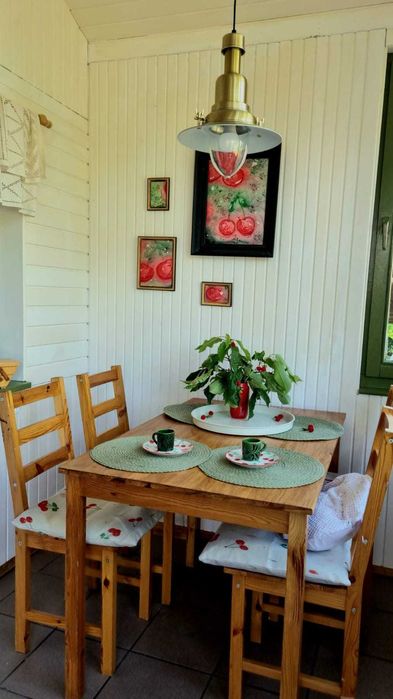 Domek letniskowy, całoroczny. Czereśniowy domek w Borach Tucholskich.