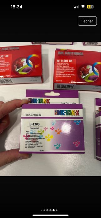 Tinteiros compativeis com impressora Epson