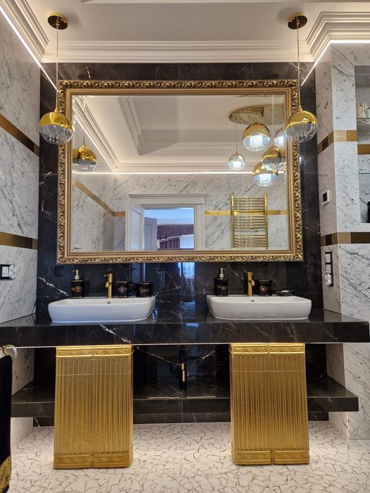VERSACE Złota Dekoracyjna Kolumna  ceramiczny dekor ORYGINAŁ