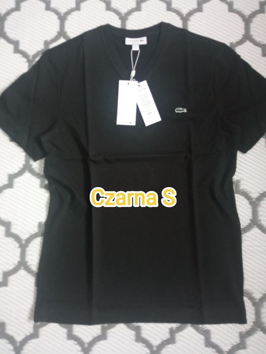 Lacoste Męski T-Shirt S kolor czarna, patrz fotki i opis