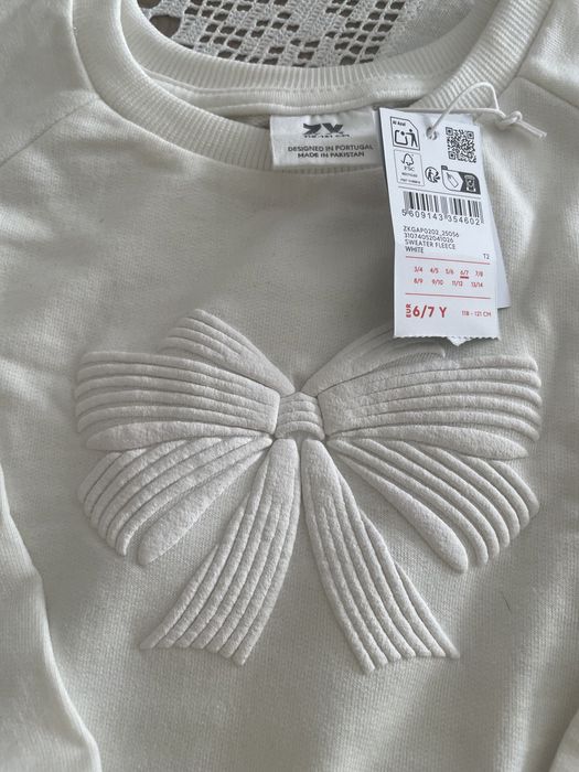 Camisola creme menina 6-7 anos