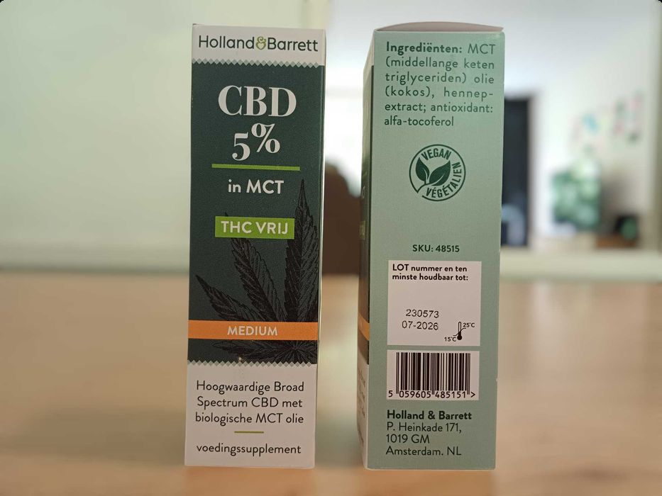 Holland & Barrett Olejek CBD 5% 30 ml Oryginalny