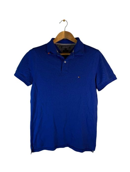 Koszulka polo Tommy Hilfiger niebieska z logiem m