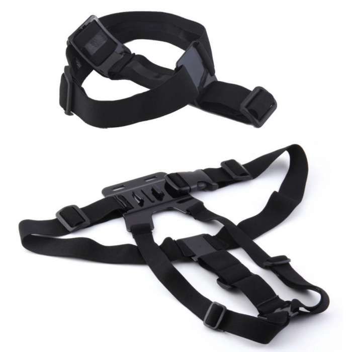 Arnês go-pro, peito, cabeça, ombro, Novo