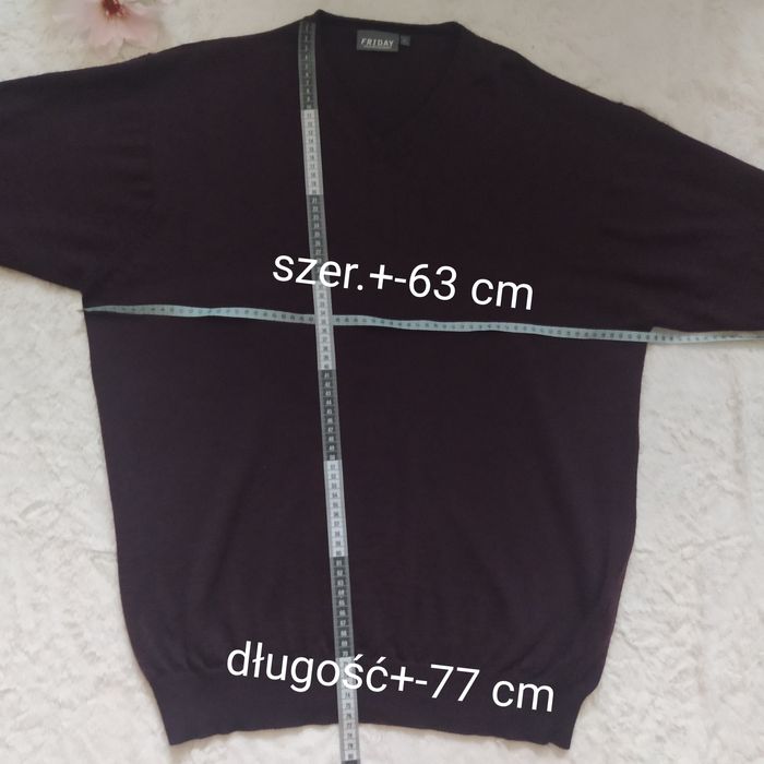 Wełna sweter męski XL Woolmarkt new pure wool lana tani vintage y2k y9