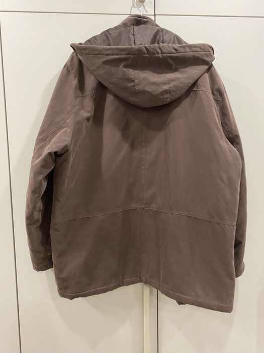 Куртка/парка б/у жіноча шоколадного кольору XL/XXL