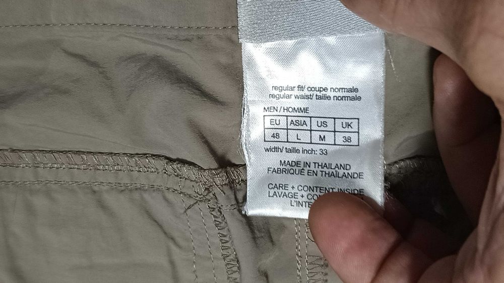 Męskie krótkie spodnie 3/4 JACK WOLFSKIN r.M(48) stan bardzo dobry