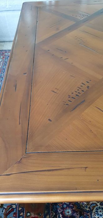 Włoski duży stolik kawowy w stylu toskańskim