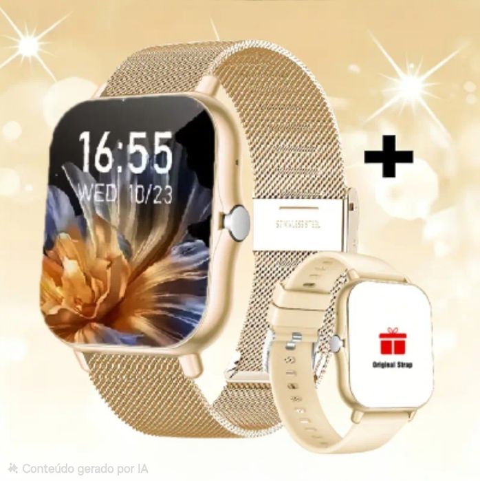 Relógio smartwach gold