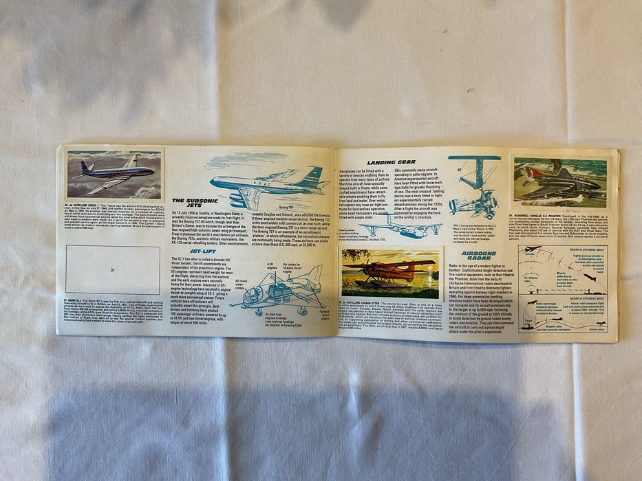Caderneta de cromos inglesa, historia da aviacão