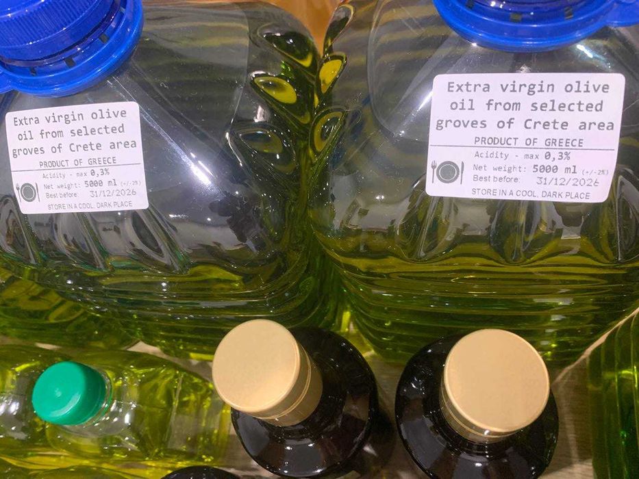 5 л - оливкова олія екстра вірджин, Крит, Греція (в наявності)