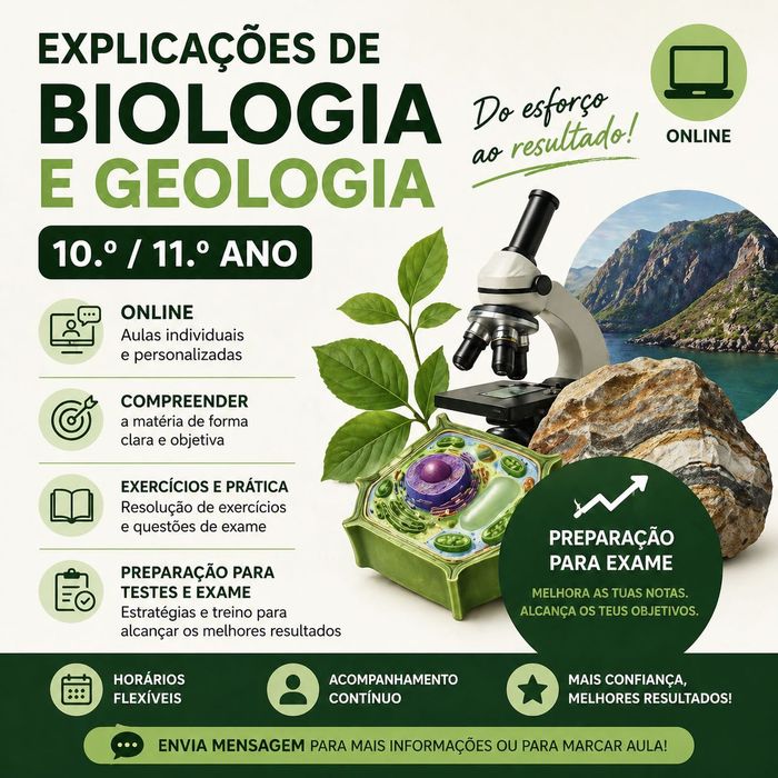 Explicação de biologia e geologia