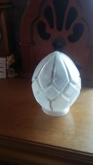 Przedwojenny klosz do żyrandol,plafon,lampa wys.16