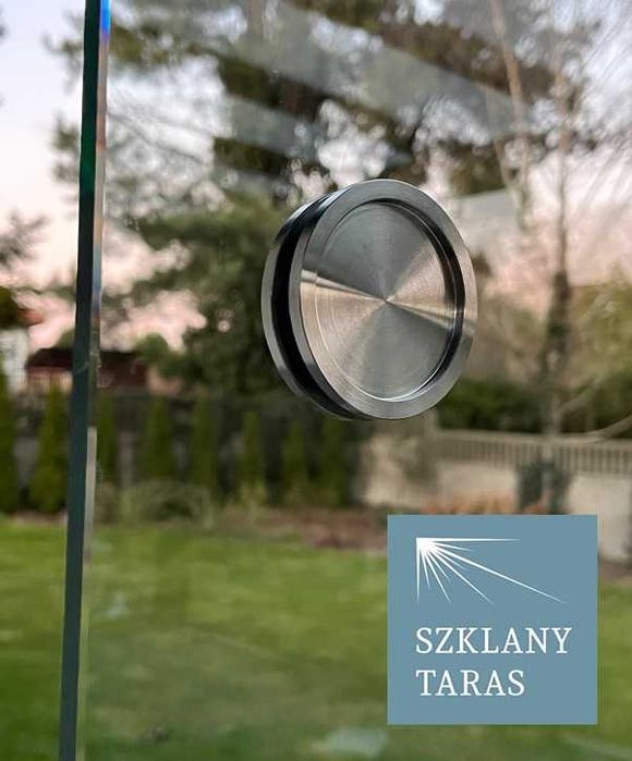 Uchwyt do drzwi szklanych przesuwnych stal nierdzewna komplet 2 szt.