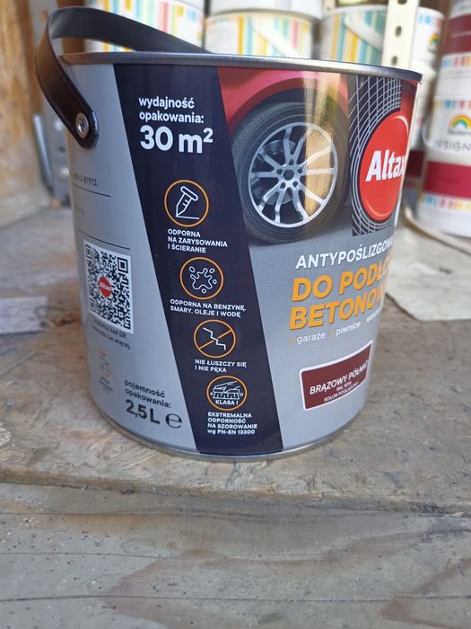 Altax farba do podłóg betonowych Antypoślizgowa 4 kolory puszki 2,5L