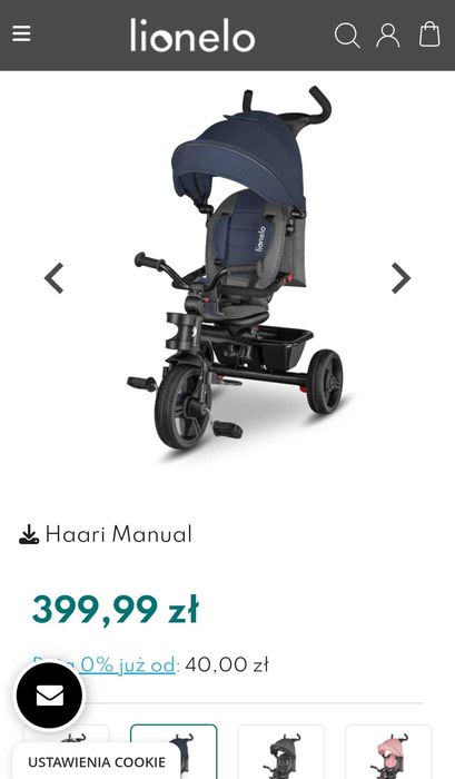 Sprzedam rowerek 3kołowy Lionelo
