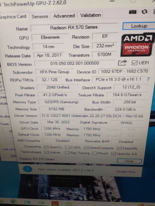 amd radeon rx 570 8 gb