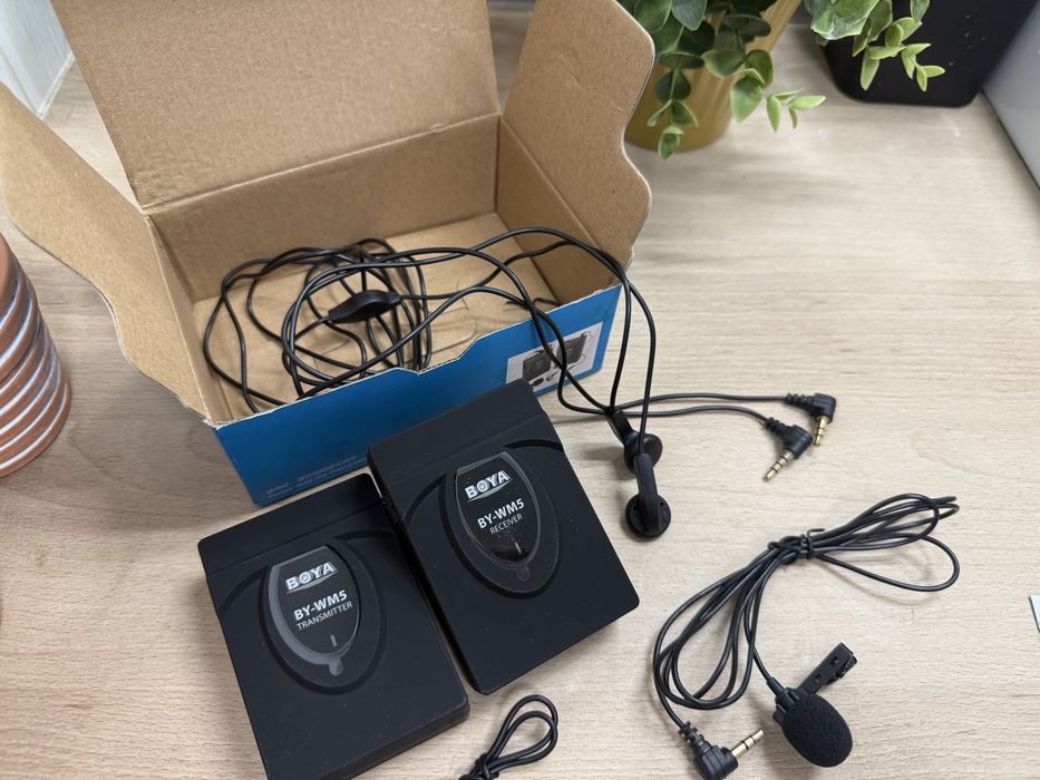 Mikrofon pojemnościowy - Zestaw bezprzewodowy BY-WM5