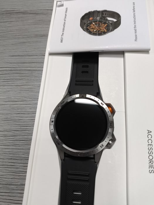 Smartwatch męski 1,43" AMOLED 70 + trybów sportowych SpO2 IP68