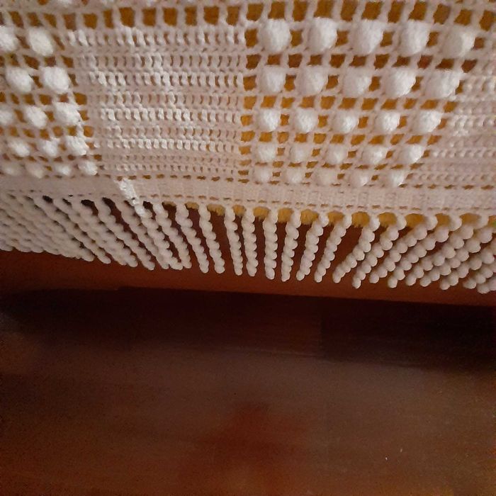 Colcha de cama de casal em crochet
